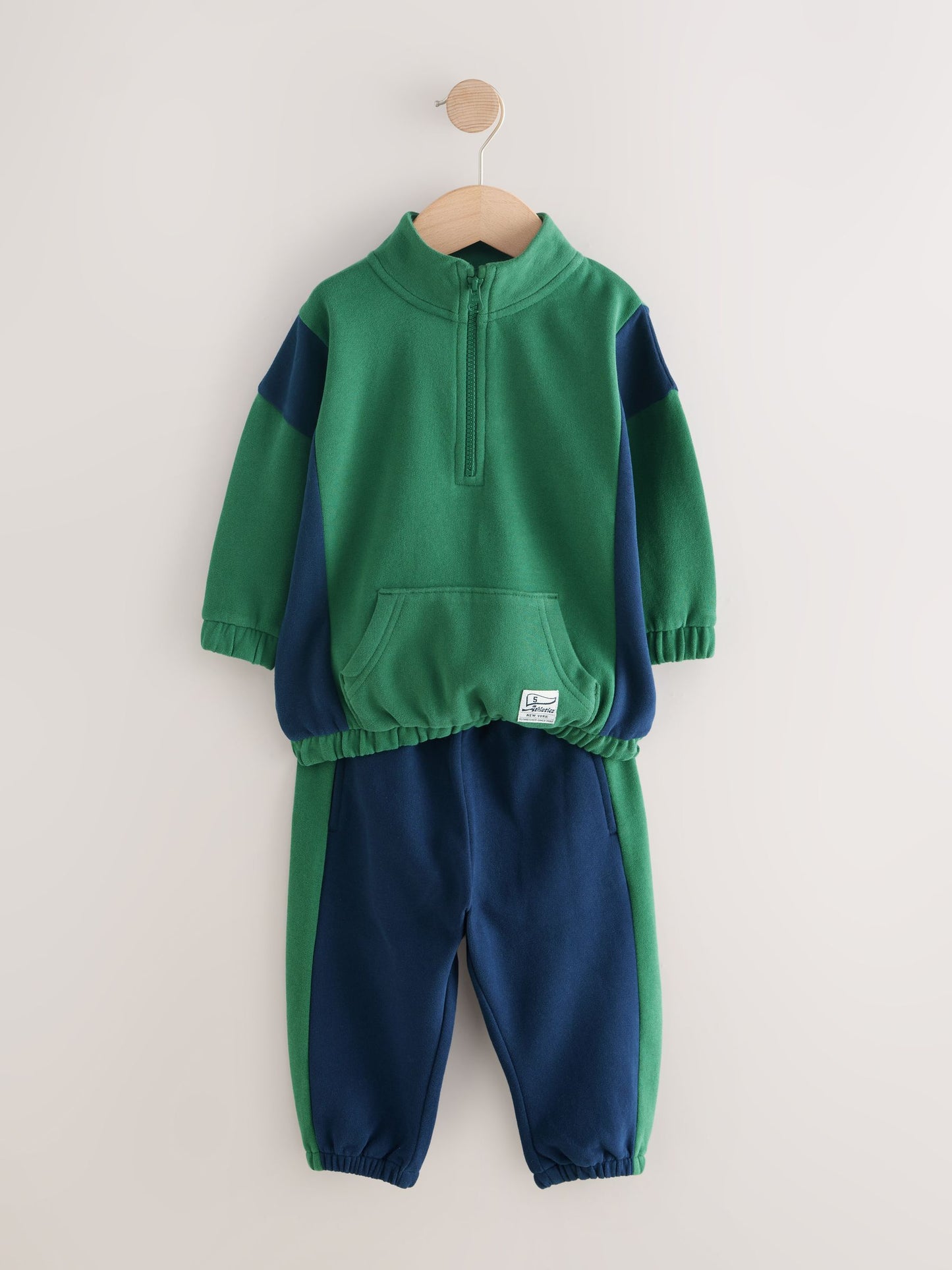 Green Half Zip Top and Joggers Set (3mths-7yrs) image 5