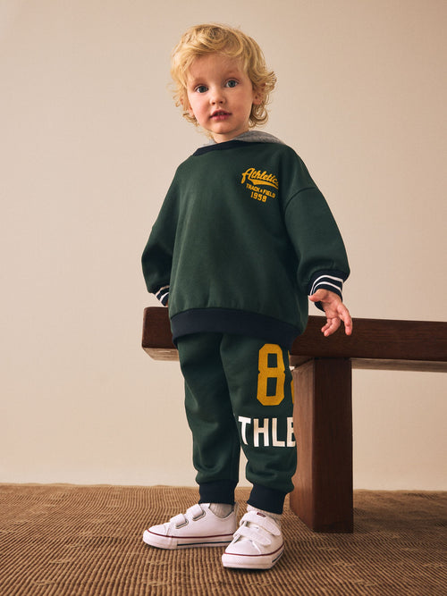 Green Hoodie and Joggers Set (3mths-7yrs) image 1