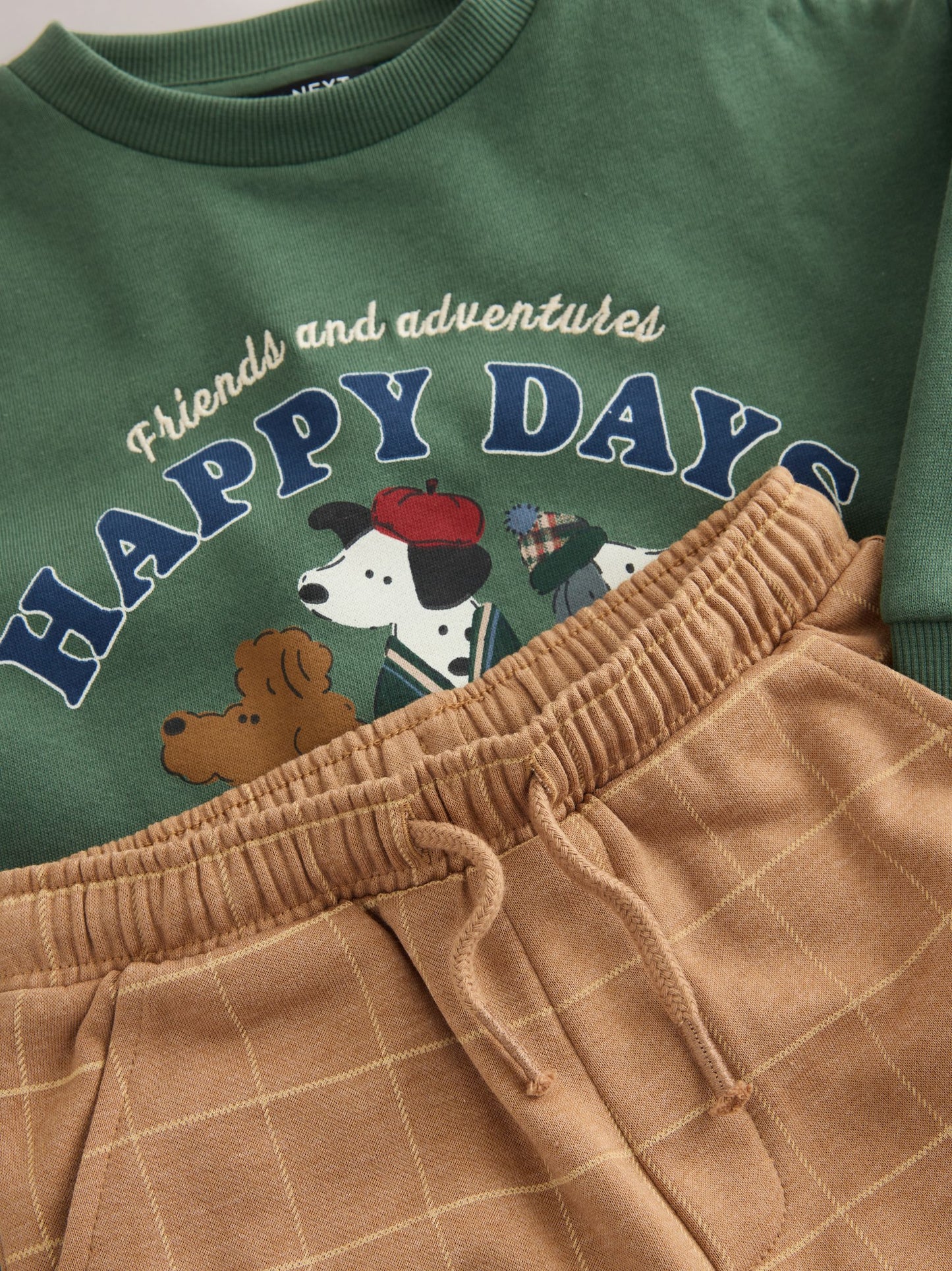 Green/ Brown Dog Single Sweatshirt and Joggers Set (3mths-7yrs) image 7