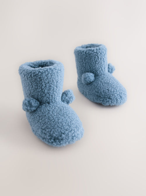 Blue Borg Cosy Bear Slipper Boots image 1