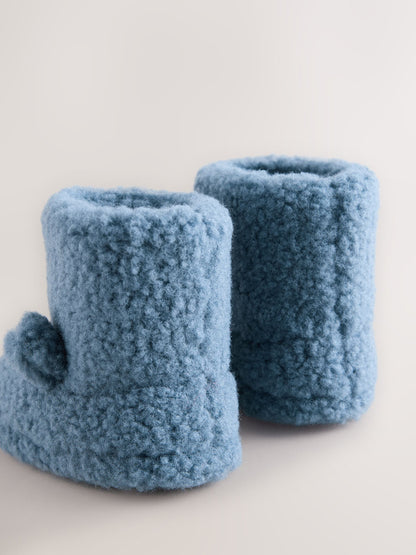 Blue Borg Cosy Bear Slipper Boots image 4