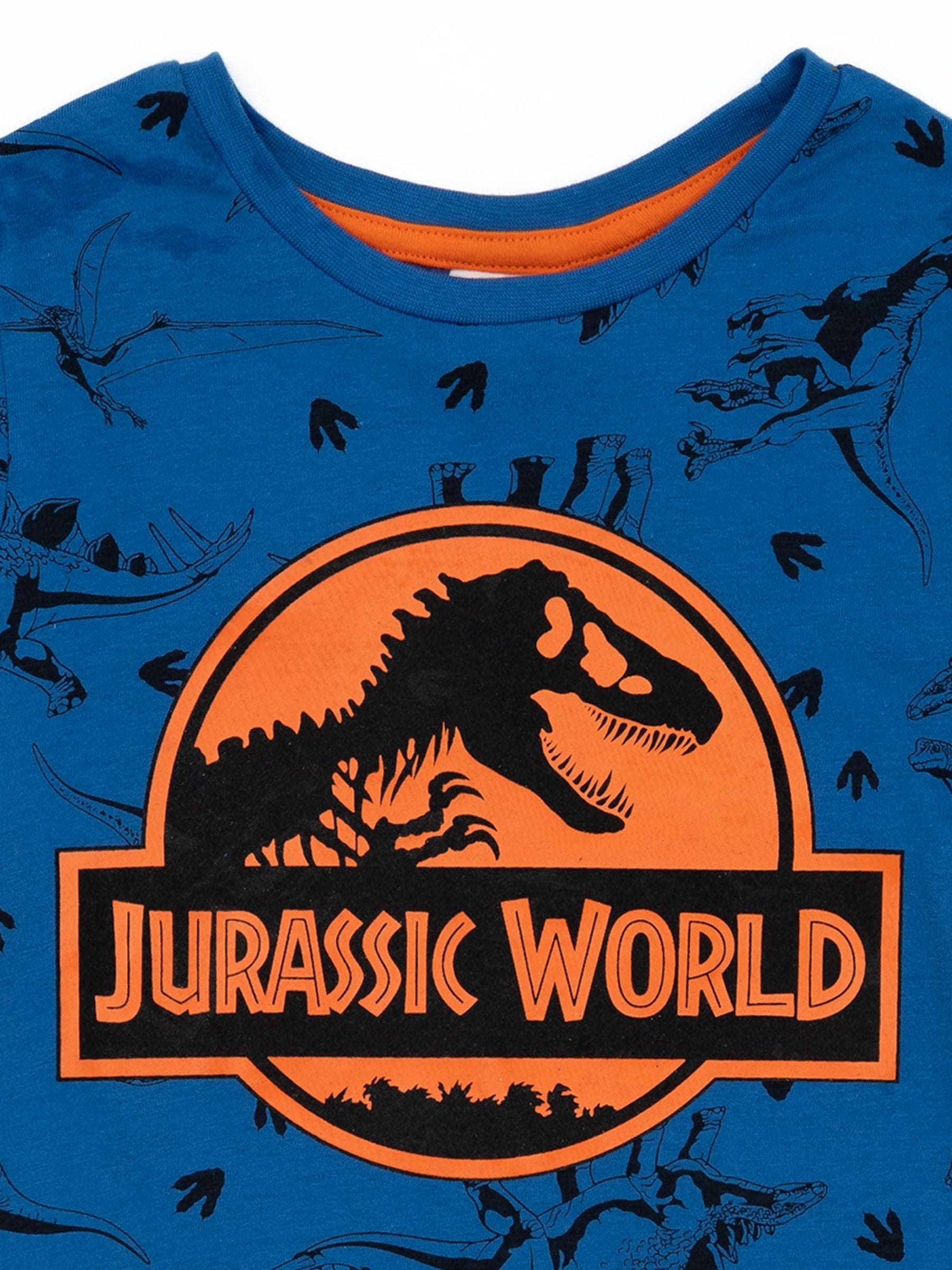 Dsiney Kidz - Vanilla Underground Blue Boys Jurassic World Short 100% Cotton Pyjamas Set image 5