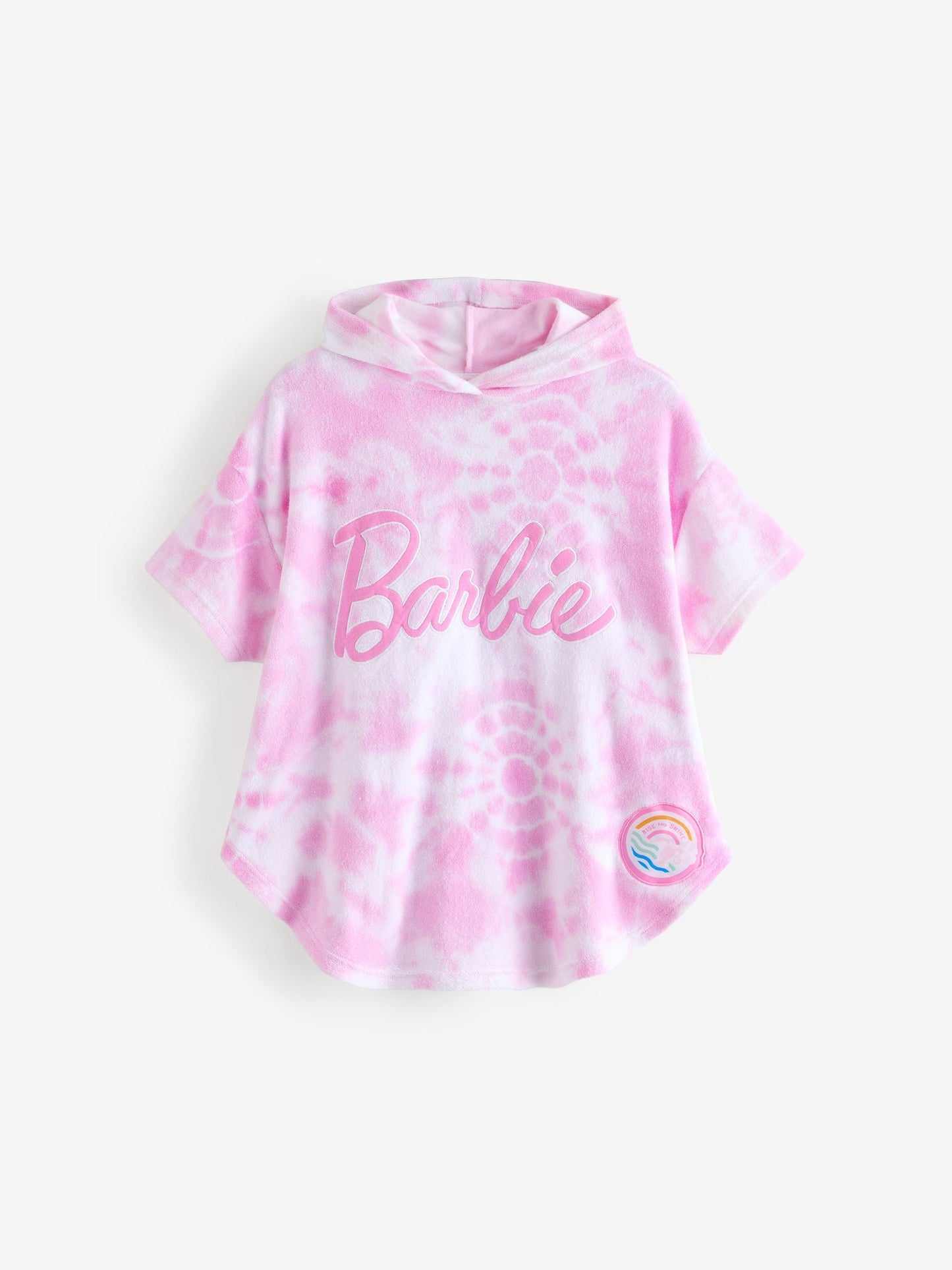 Dsiney Kidz - Vanilla Underground Pink Barbie Girls Tie Dye Poncho 100% Cotton Towel image 1