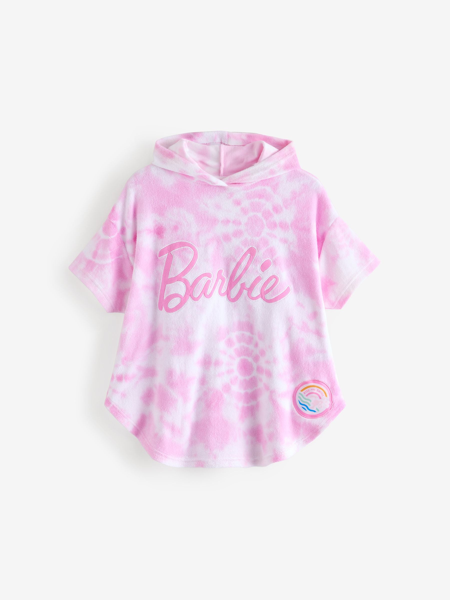 Dsiney Kidz - Vanilla Underground Pink Barbie Girls Tie Dye Poncho 100% Cotton Towel image 1