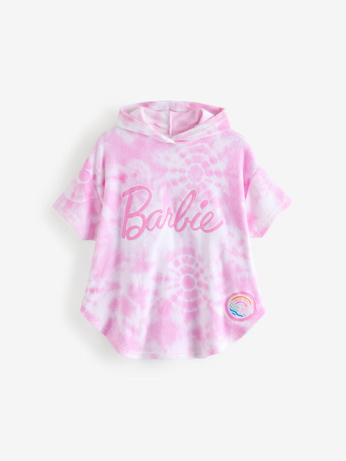 Dsiney Kidz - Vanilla Underground Pink Barbie Girls Tie Dye Poncho 100% Cotton Towel image 1