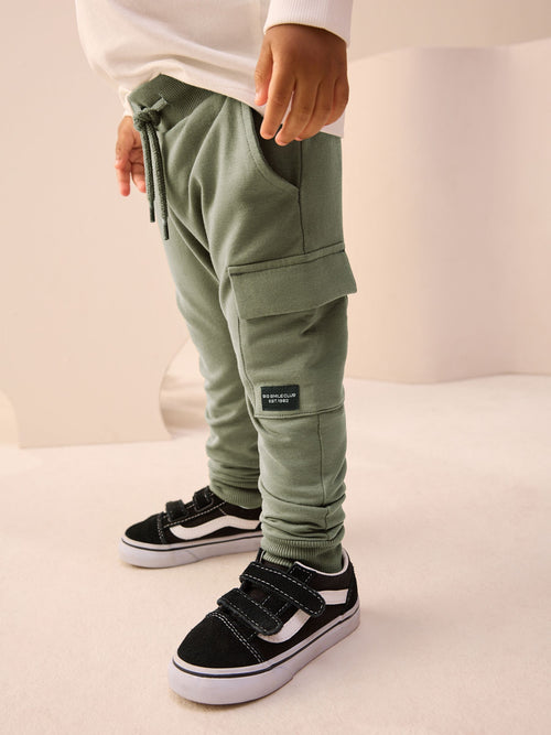 Khaki Green Skinny Utility Joggers (3mths-7yrs) image 1