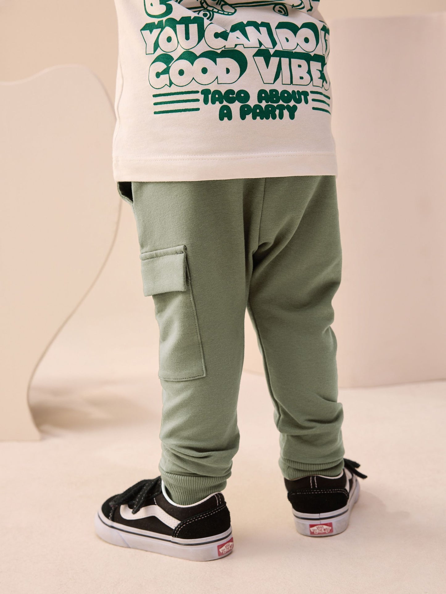 Khaki Green Skinny Utility Joggers (3mths-7yrs) image 3
