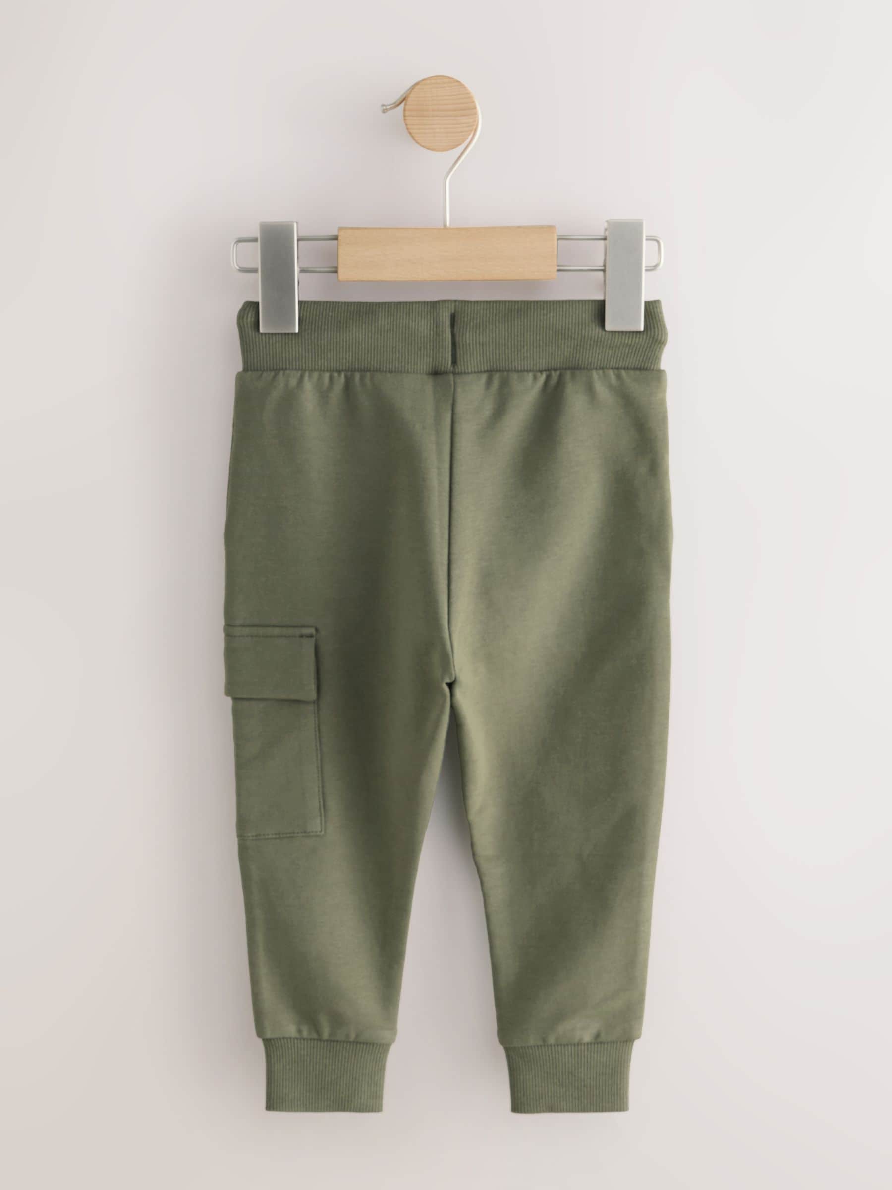 Khaki Green Skinny Utility Joggers (3mths-7yrs) image 6