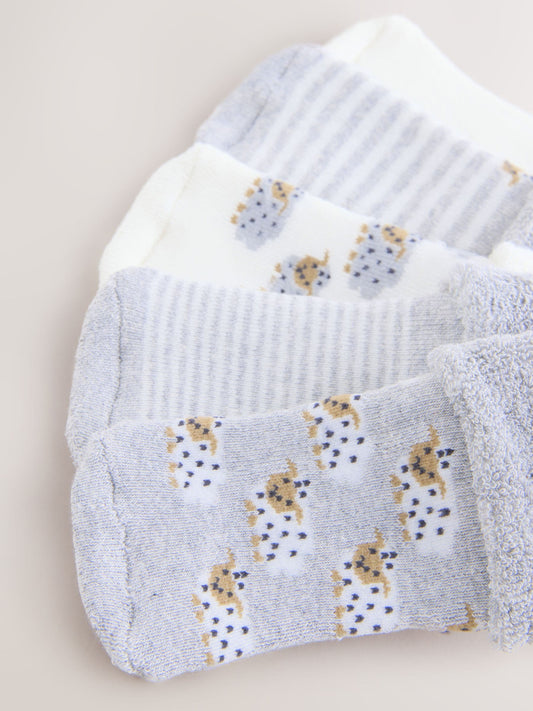 Grey Baby Socks 5 Pack (0mths-2yrs) image 3