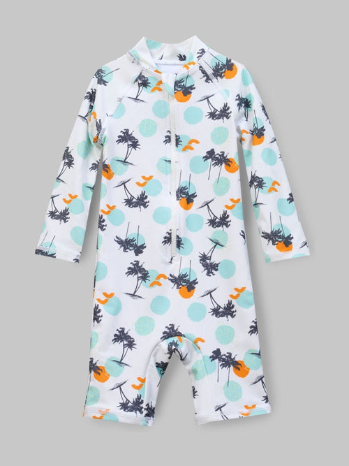Dsiney Kidz - Angel & Rocket Blue Brody Blue Sunsafe Print Toddler Swimsuit image 1