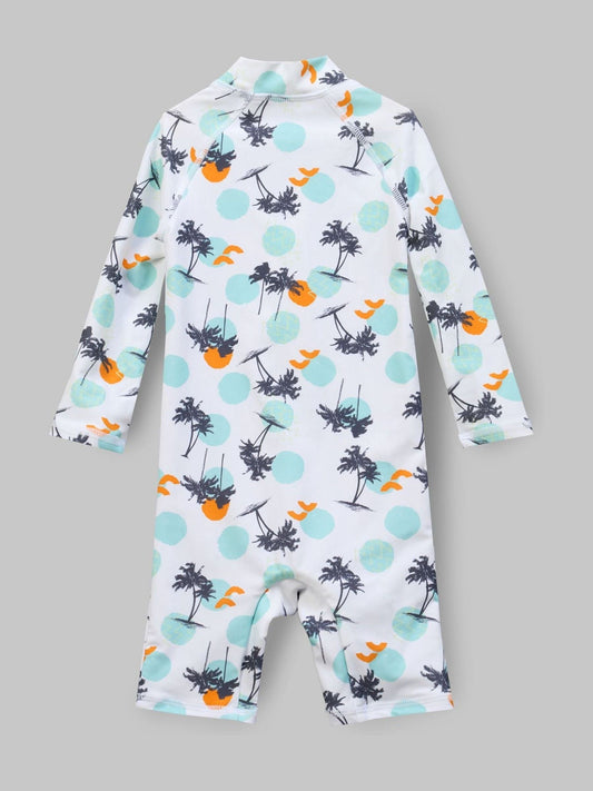 Dsiney Kidz - Angel & Rocket Blue Brody Blue Sunsafe Print Toddler Swimsuit image 2