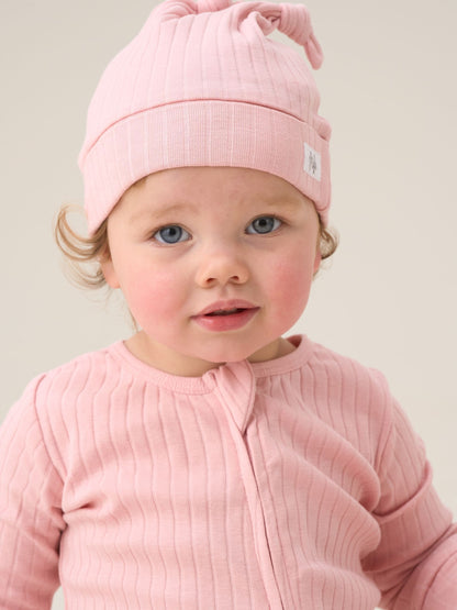 Angel & Rocket Pink Babygrow with Hat Set image 2