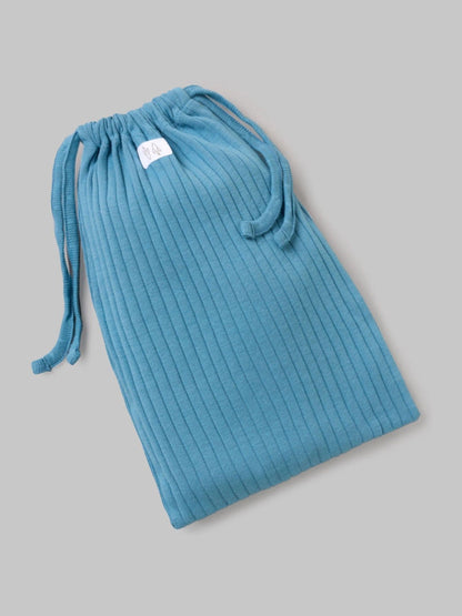 Angel & Rocket Blue Babygrow with Hat Set image 3