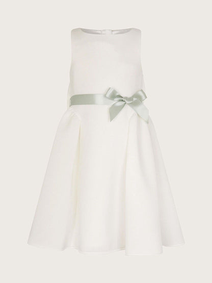Monsoon White Molly Scuba Bridesmaid Dress image 3