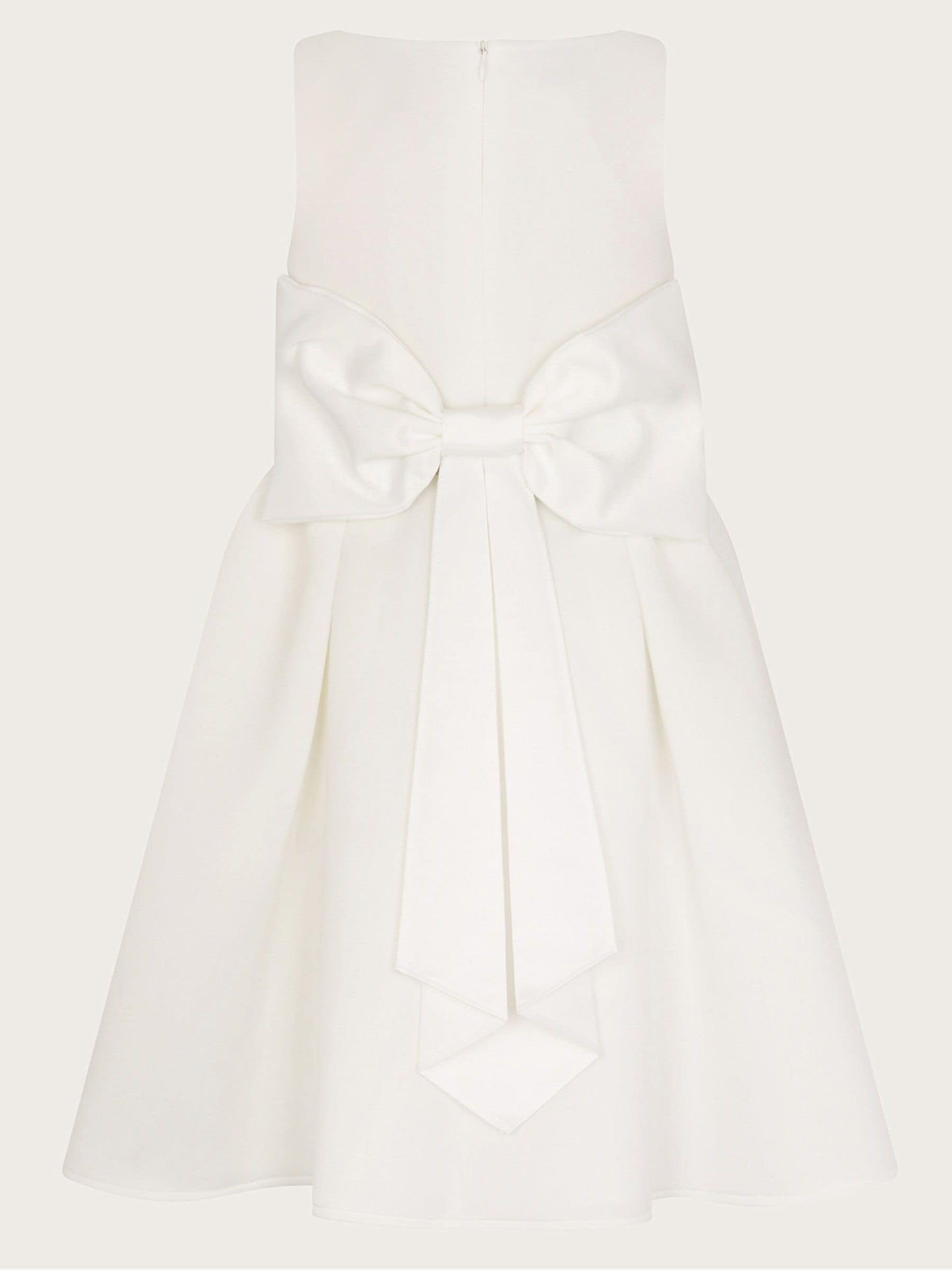 Monsoon White Molly Scuba Bridesmaid Dress image 4