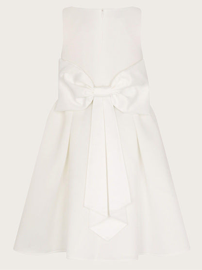 Monsoon White Molly Scuba Bridesmaid Dress image 4