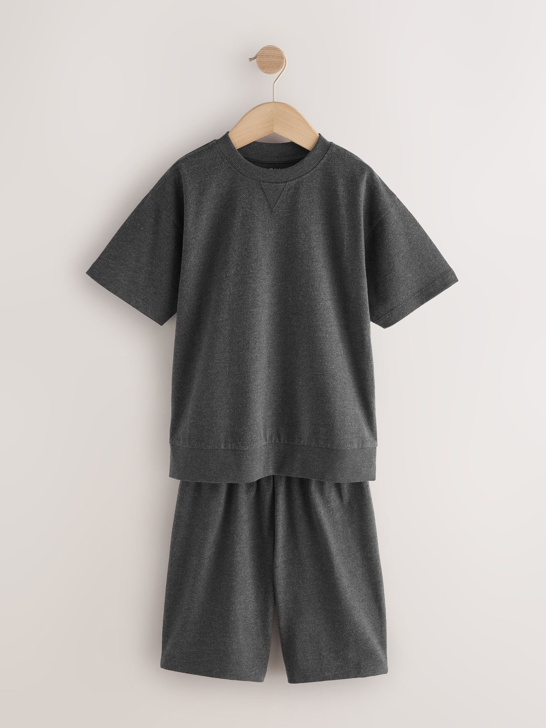 Navy/Grey Short Leg Pyjamas 3 Pack (3-16yrs) (3-16yrs) image 8
