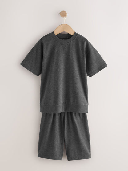 Navy/Grey Short Leg Pyjamas 3 Pack (3-16yrs) (3-16yrs) image 8