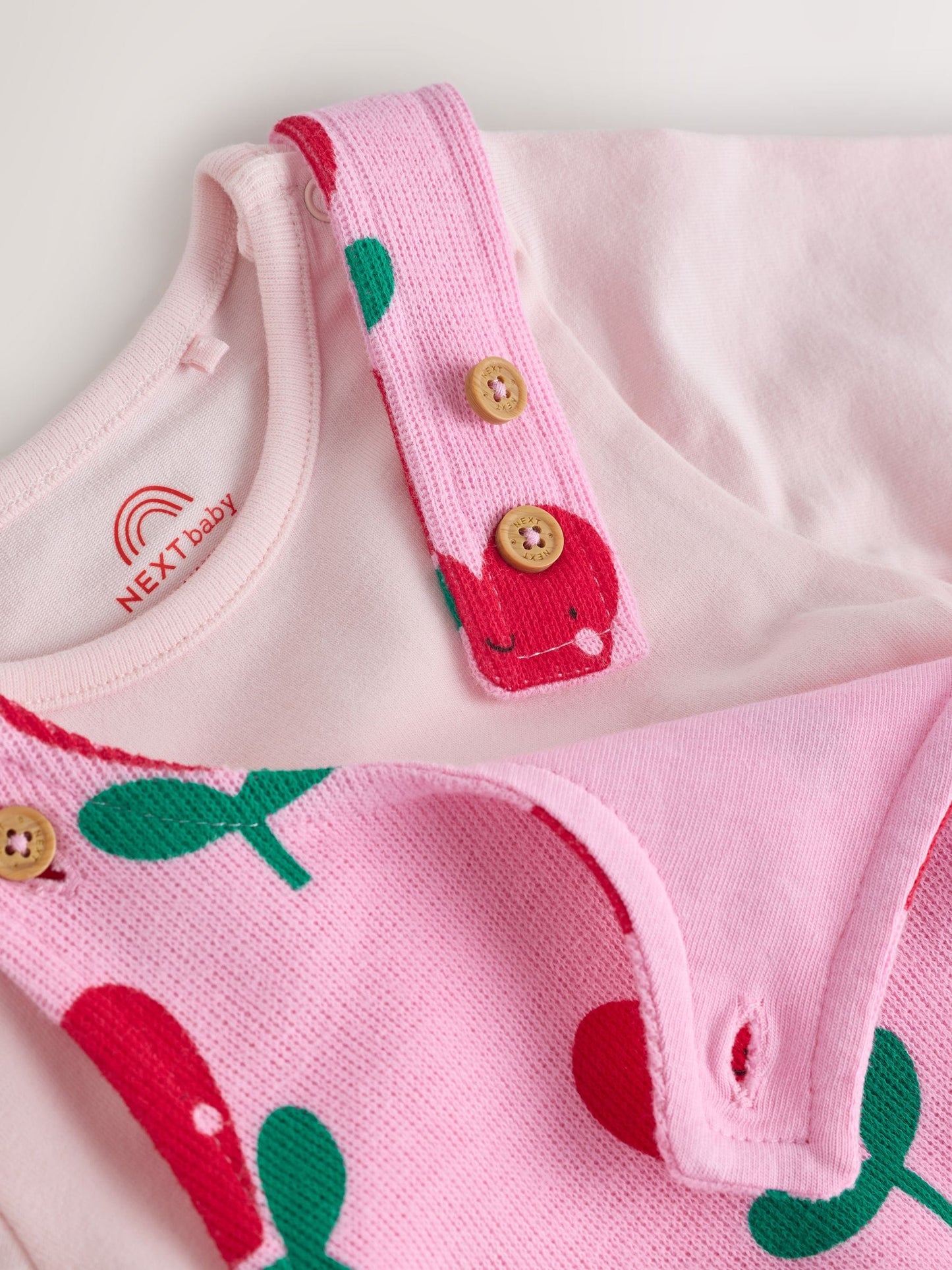 Pink Baby Dungarees and Long Sleeve Bodysuits Set 2 Piece (0mths-3yrs)