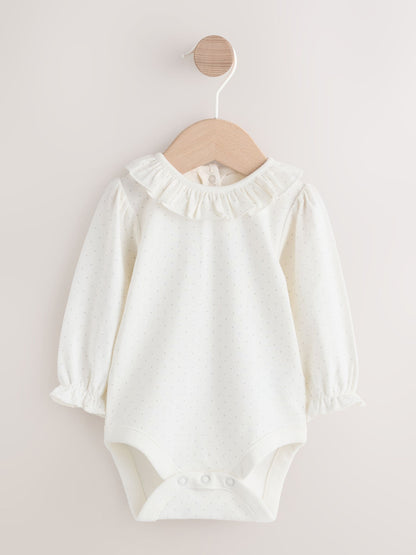 Sage Green Embroidered Long Sleeve Bodysuit and Cord Dungaree 2 Piece Baby Set (0mths-3yrs)