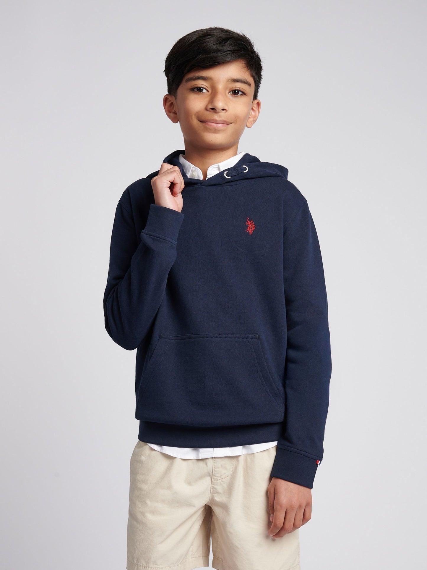 Dsiney Kidz - U.S. Polo Assn. Blue Boys Double Horsemen Hoodie image 1