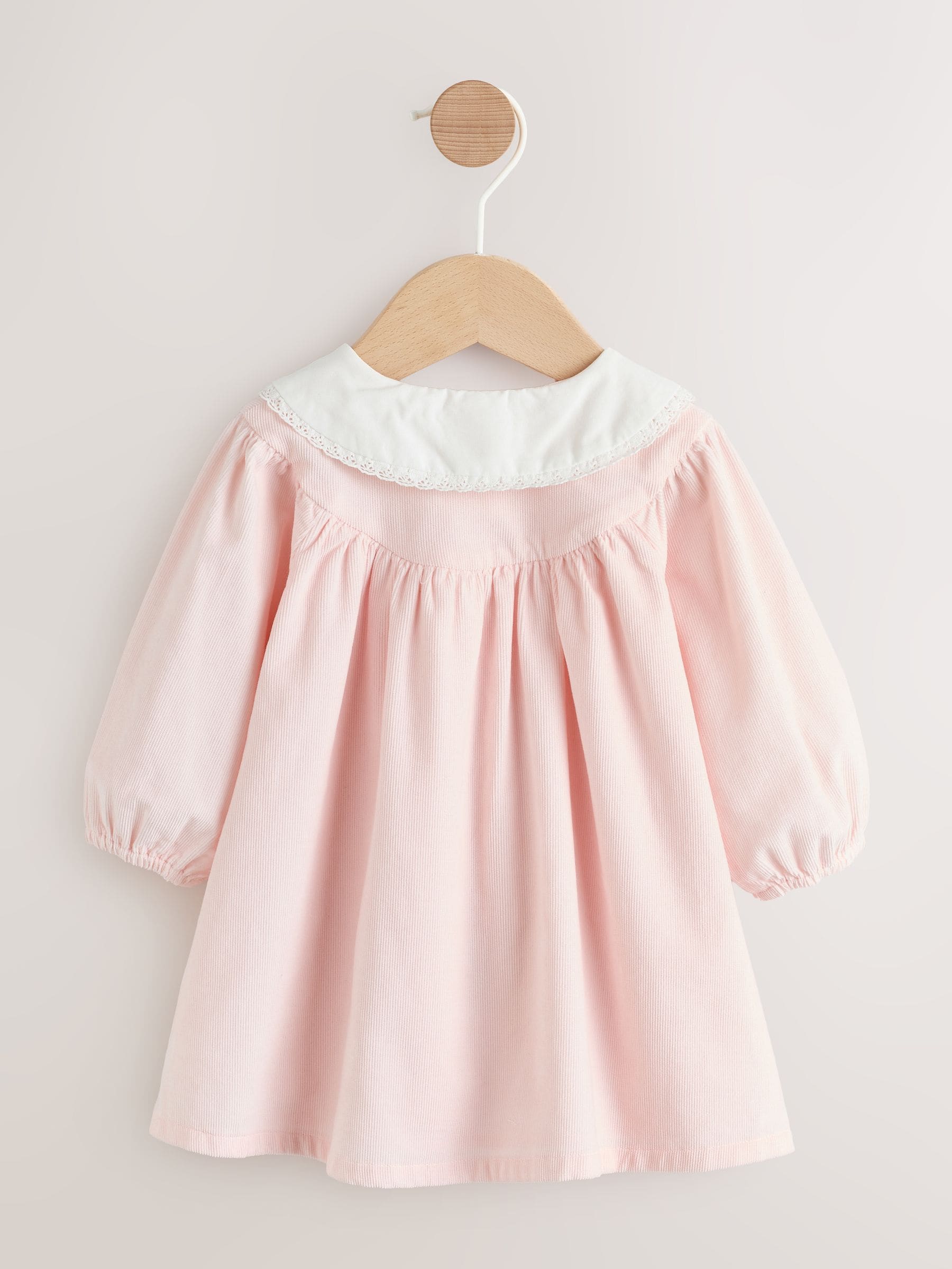 Pink Fairy Mouse Baby Woven Collar Dress with Tights (0mths-2yrs) image 2