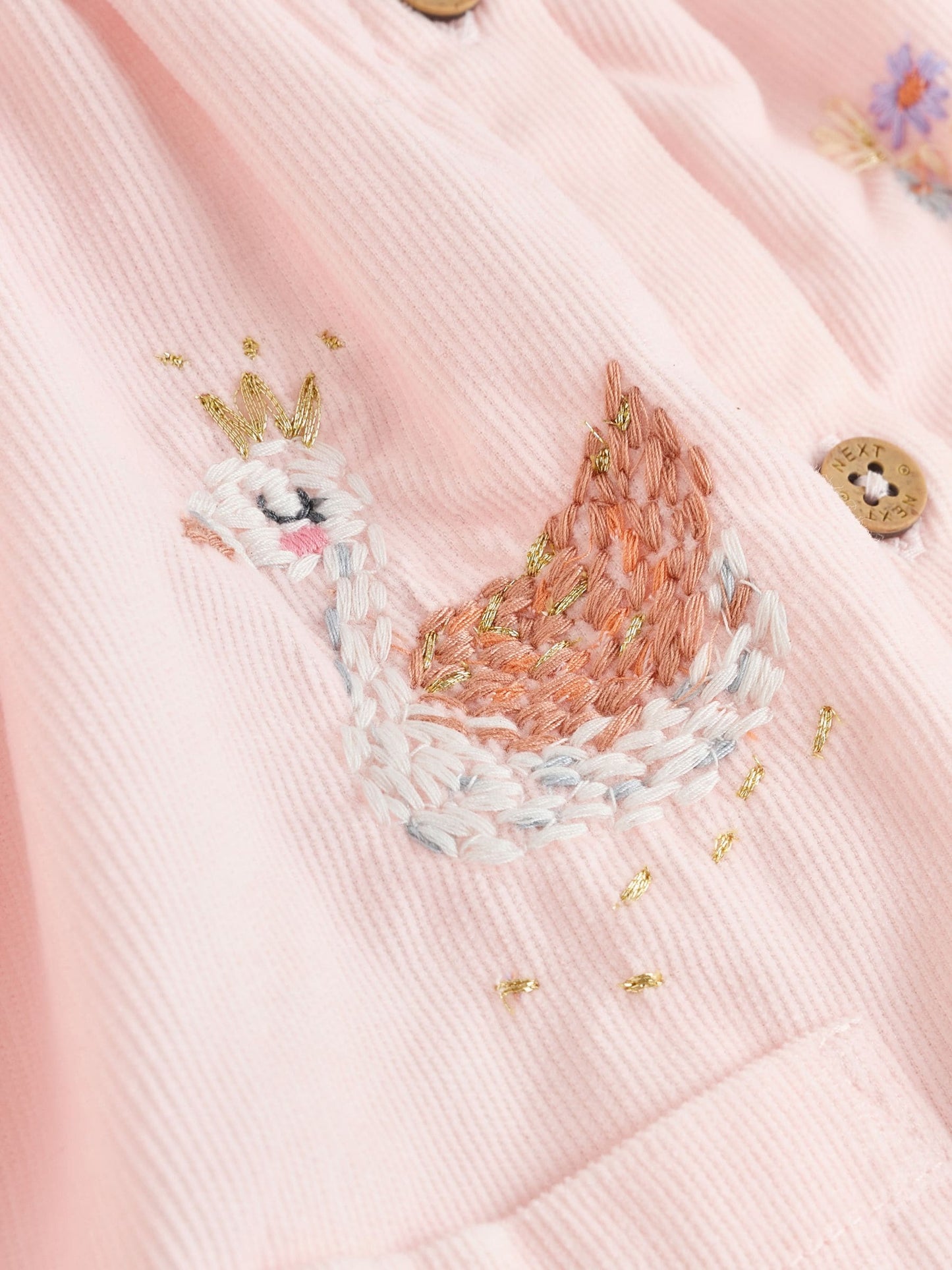 Pink Fairy Mouse Baby Woven Collar Dress with Tights (0mths-2yrs)