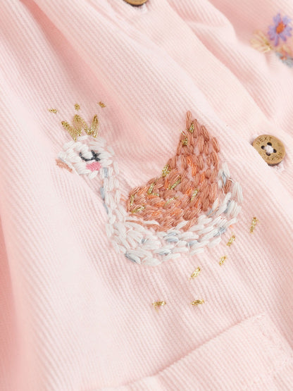 Pink Fairy Mouse Baby Woven Collar Dress with Tights (0mths-2yrs) image 6