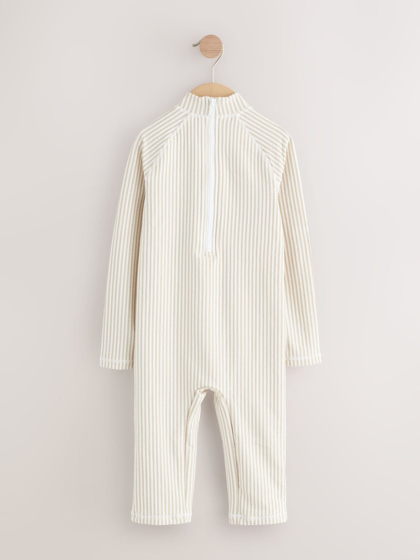 Neutral Stripe Sunsafe Swimsuit and Hat Set (3mths-7yrs) image 3