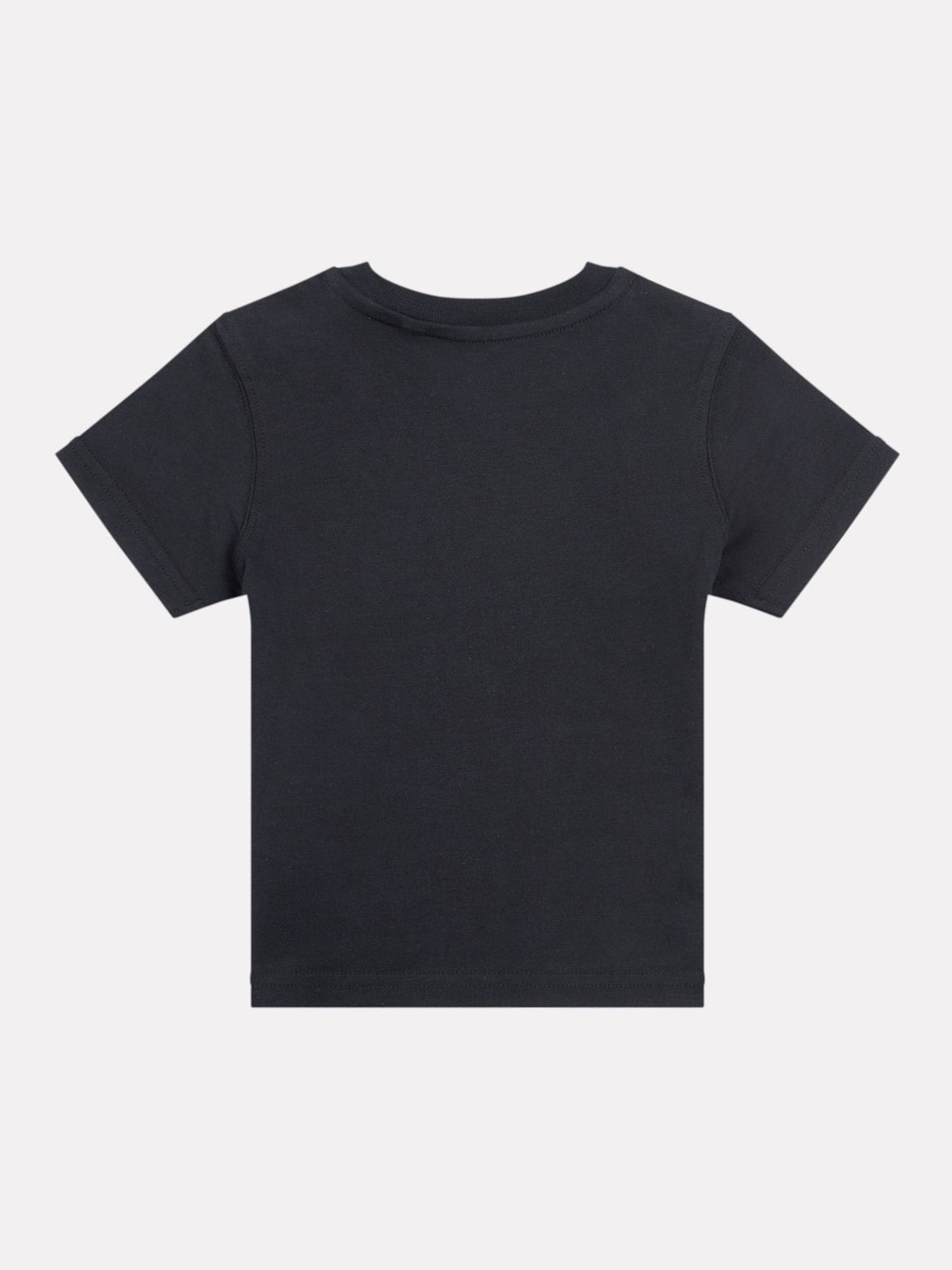 New Balance Black Stacked Logo Cotton T-Shirt image 3