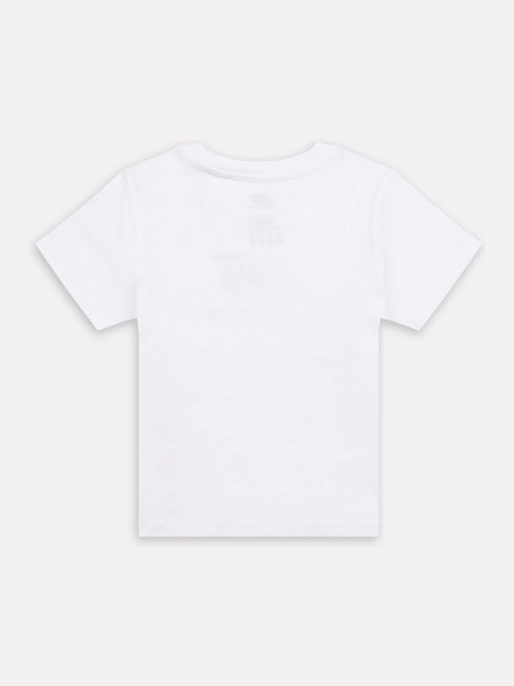 New Balance White Stacked Logo Cotton T-Shirt image 2