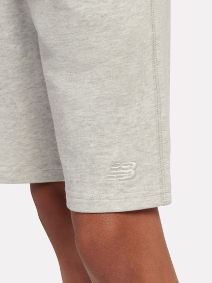 Dsiney Kidz - New Balance Light Grey French Terry Small Logo Cotton Shorts image 4