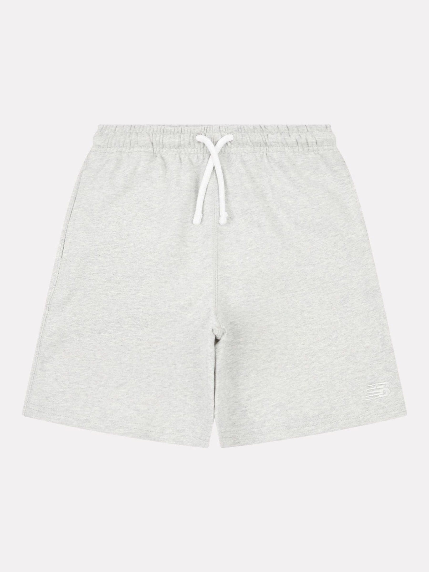 Dsiney Kidz - New Balance Light Grey French Terry Small Logo Cotton Shorts image 6