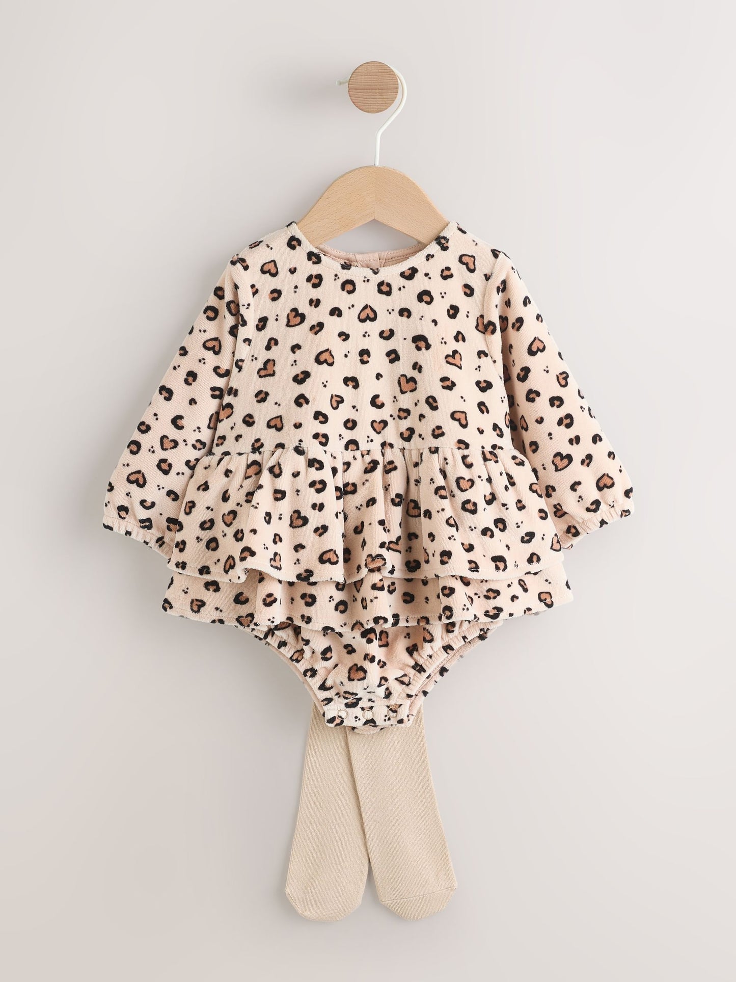 Natural Animal Baby Bloomer Rompers Set 2 Piece with Tights (0mths-3yrs) image 4