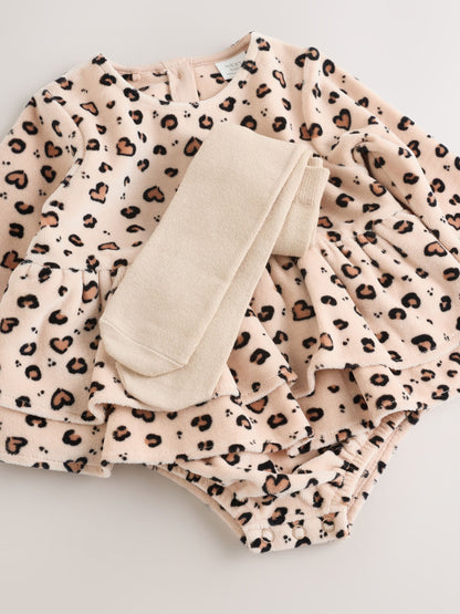 Natural Animal Baby Bloomer Rompers Set 2 Piece with Tights (0mths-3yrs) image 7