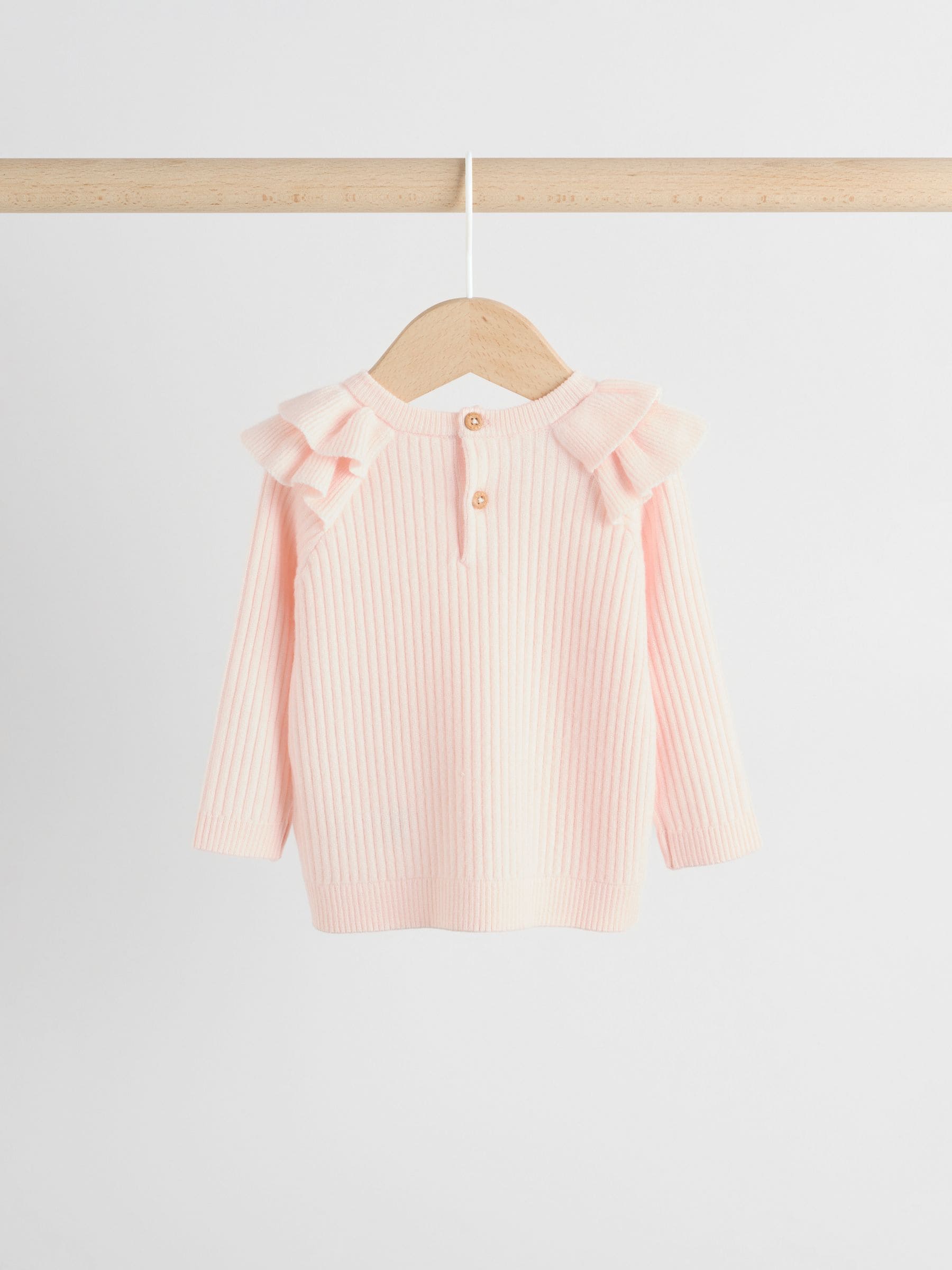 Light Pink Baby Knitted Jumper and Leggings Set 2 Piece (0mths-3yrs) image 7