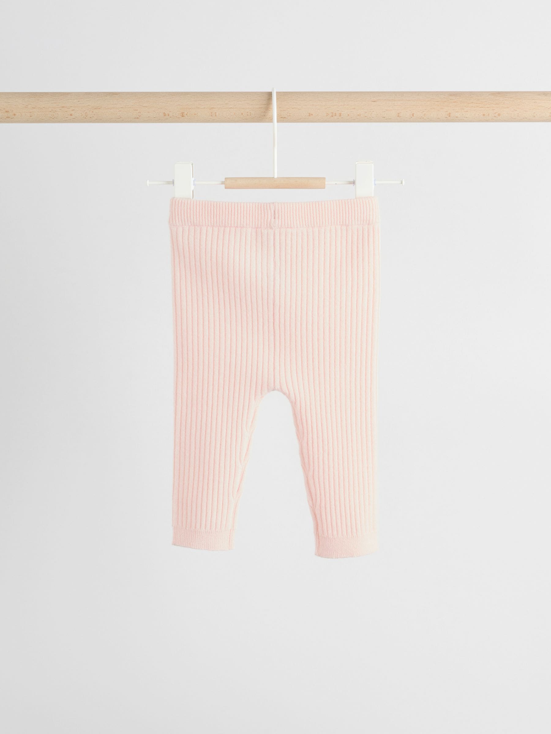 Light Pink Baby Knitted Jumper and Leggings Set 2 Piece (0mths-3yrs) image 9
