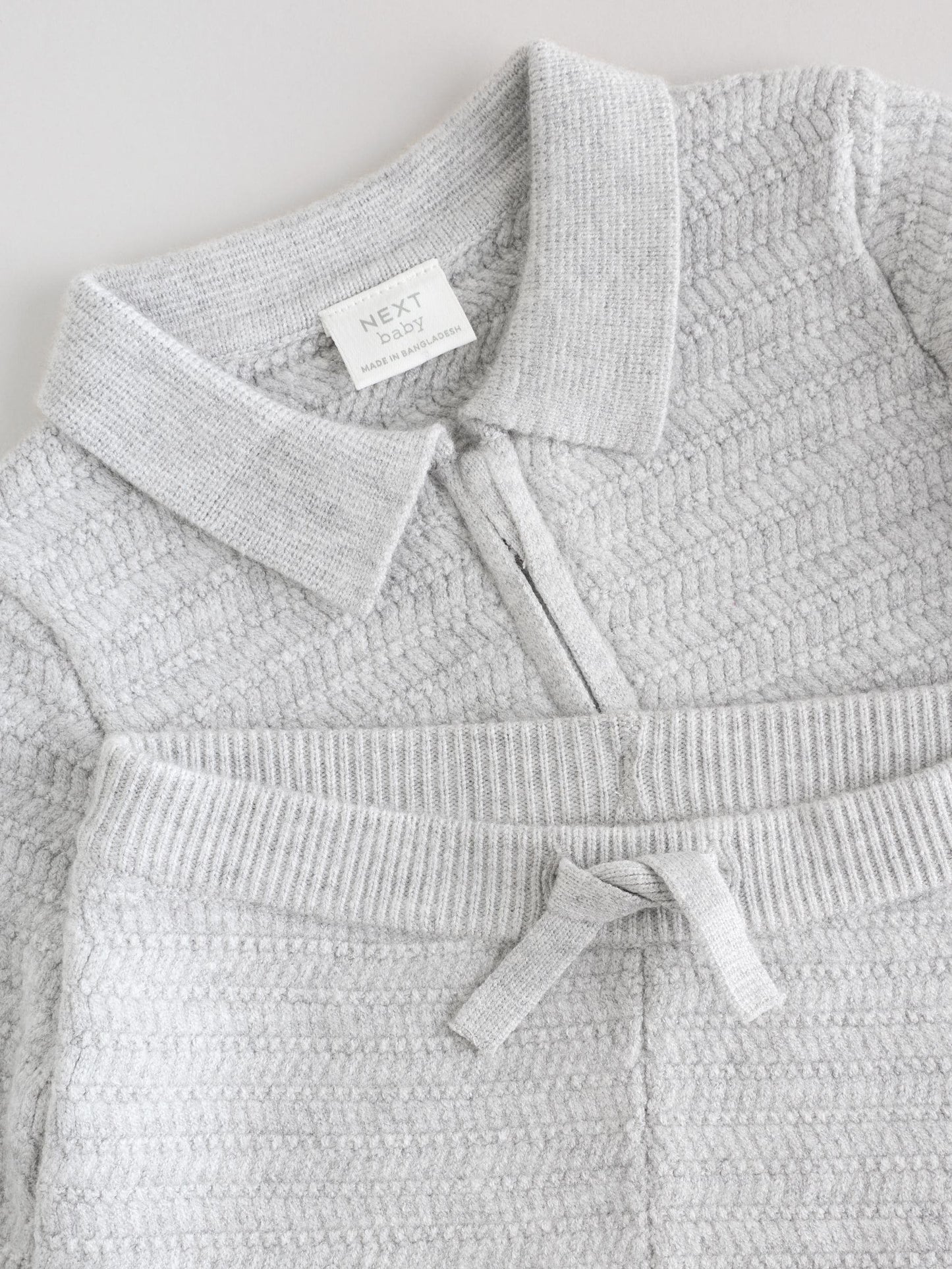 Grey Baby Knitted Jumper and Leggings Set (0mths-2yrs) image 3