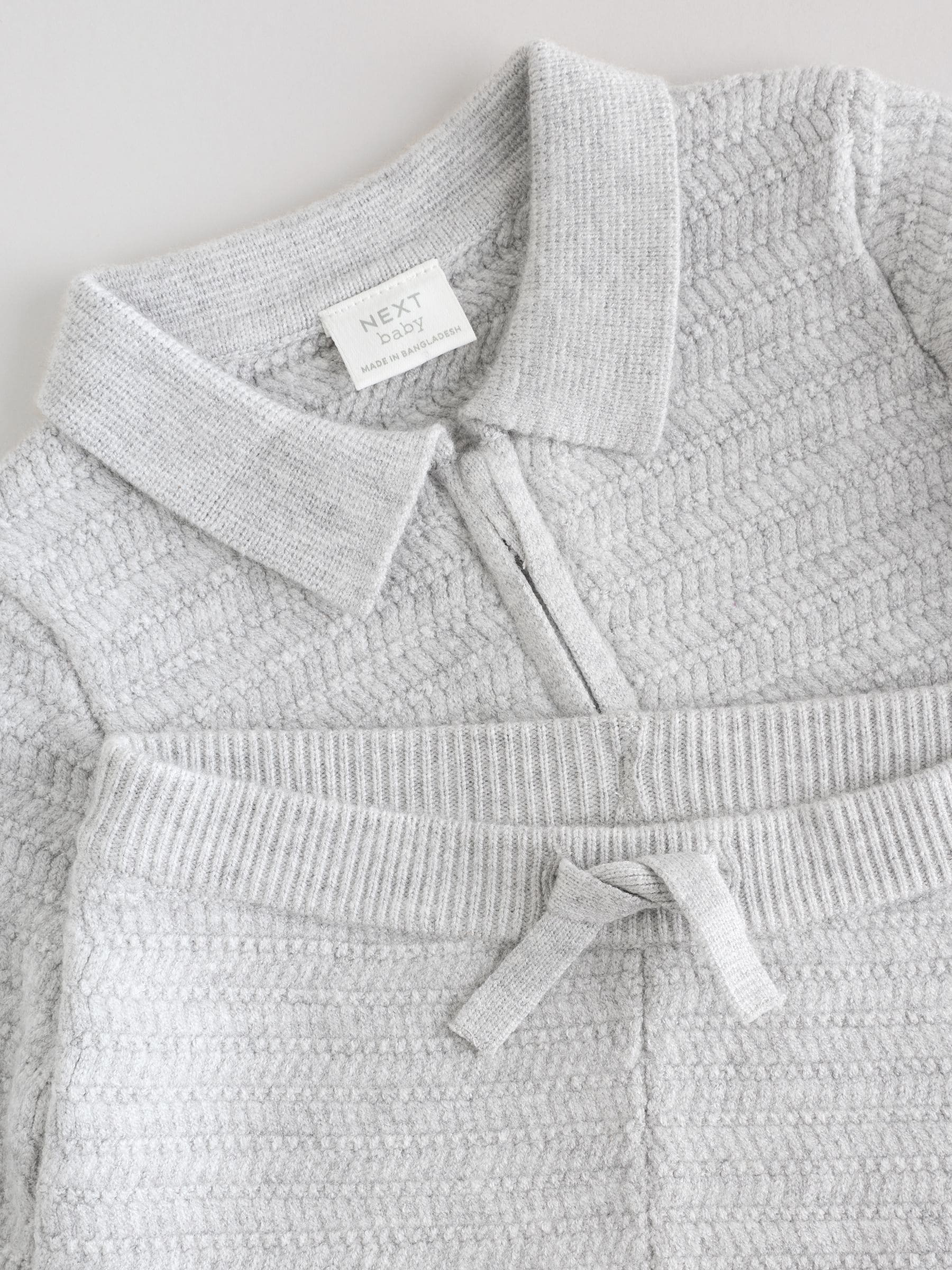 Grey Baby Knitted Jumper and Leggings Set (0mths-2yrs) image 3