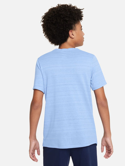 Dsiney Kidz - Nike Royal Tint Blue Miler Dri-FIT Short Sleeve T-Shirt image 2