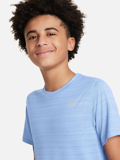 Dsiney Kidz - Nike Royal Tint Blue Miler Dri-FIT Short Sleeve T-Shirt image 3