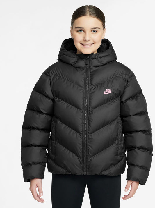 Dsiney Kidz - Nike Black/Pink Padded Puffer Jacket image 2