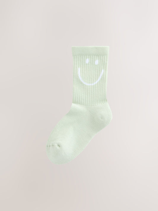 Pink, Purple and Green Cotton Rich Cushioned Sole Ankle Socks 3 Pack image 3