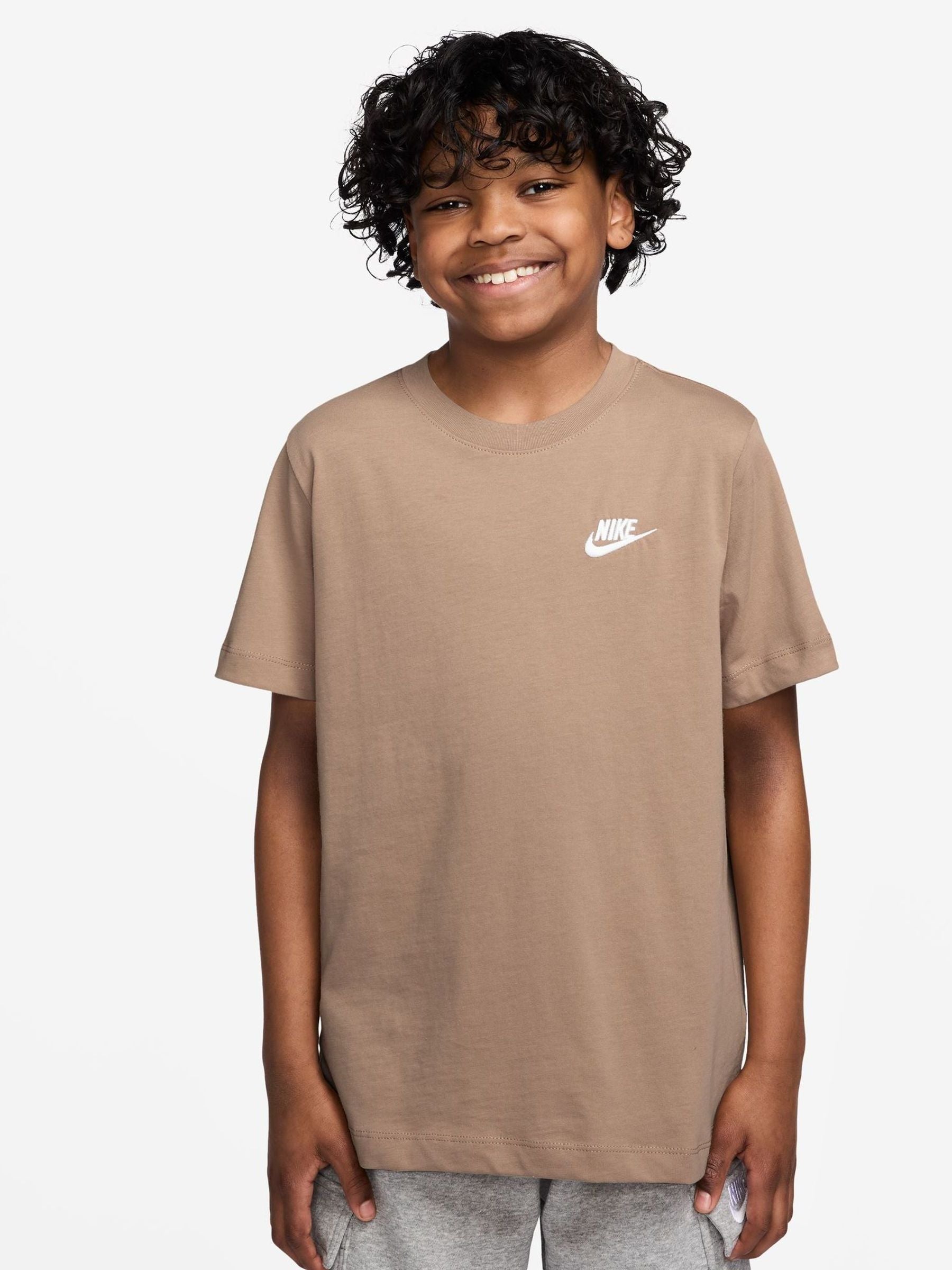 Dsiney Kidz - Nike Brown Short Sleeve Club T-Shirt image 1