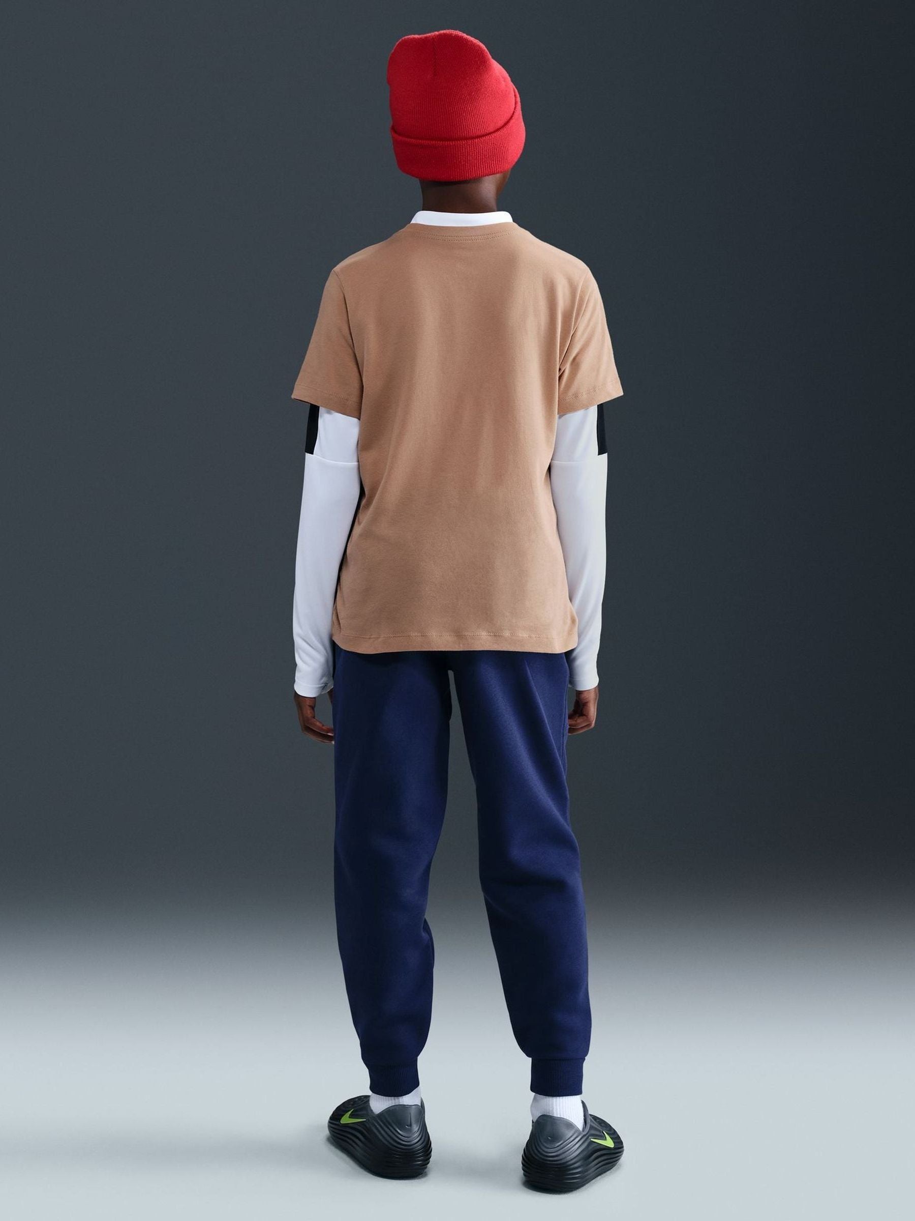 Dsiney Kidz - Nike Brown Short Sleeve Club T-Shirt image 5