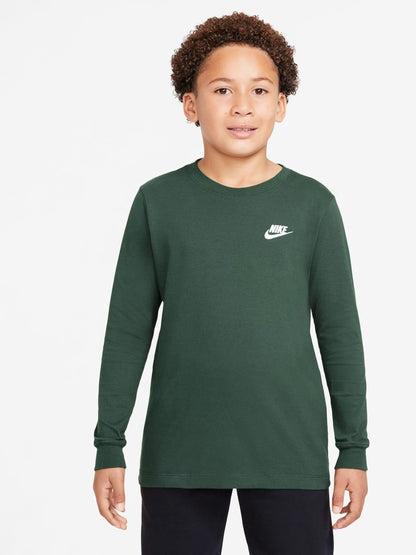 Dsiney Kidz - Nike Fir Green Sportswear Long Sleeve T-Shirt image 1