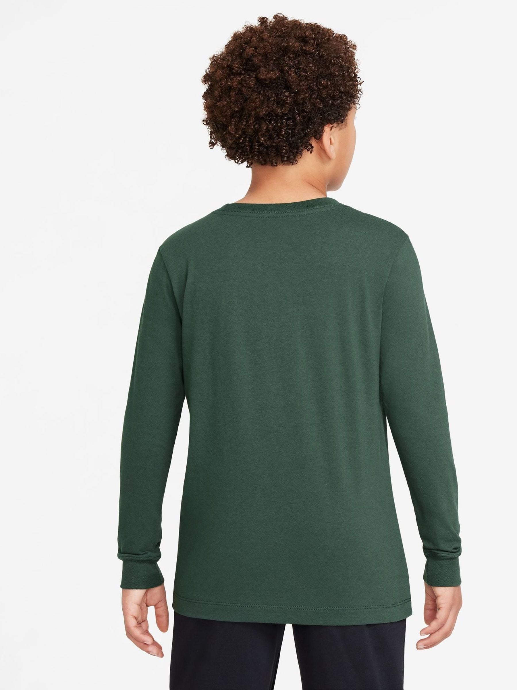 Dsiney Kidz - Nike Fir Green Sportswear Long Sleeve T-Shirt image 2