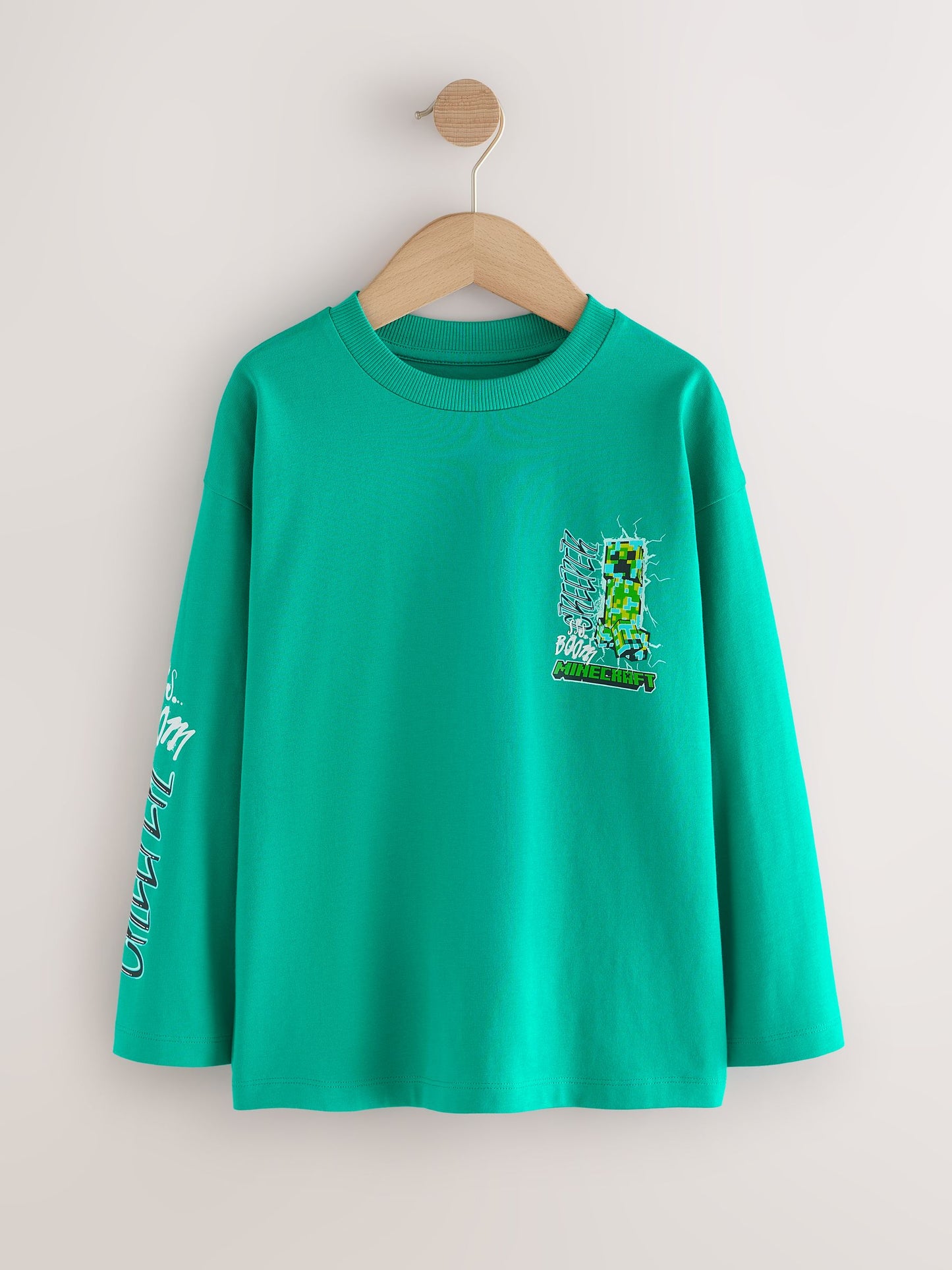 Dsiney Kidz - Green Minecraft Long Sleeve T-Shirt (3-16yrs) image 2