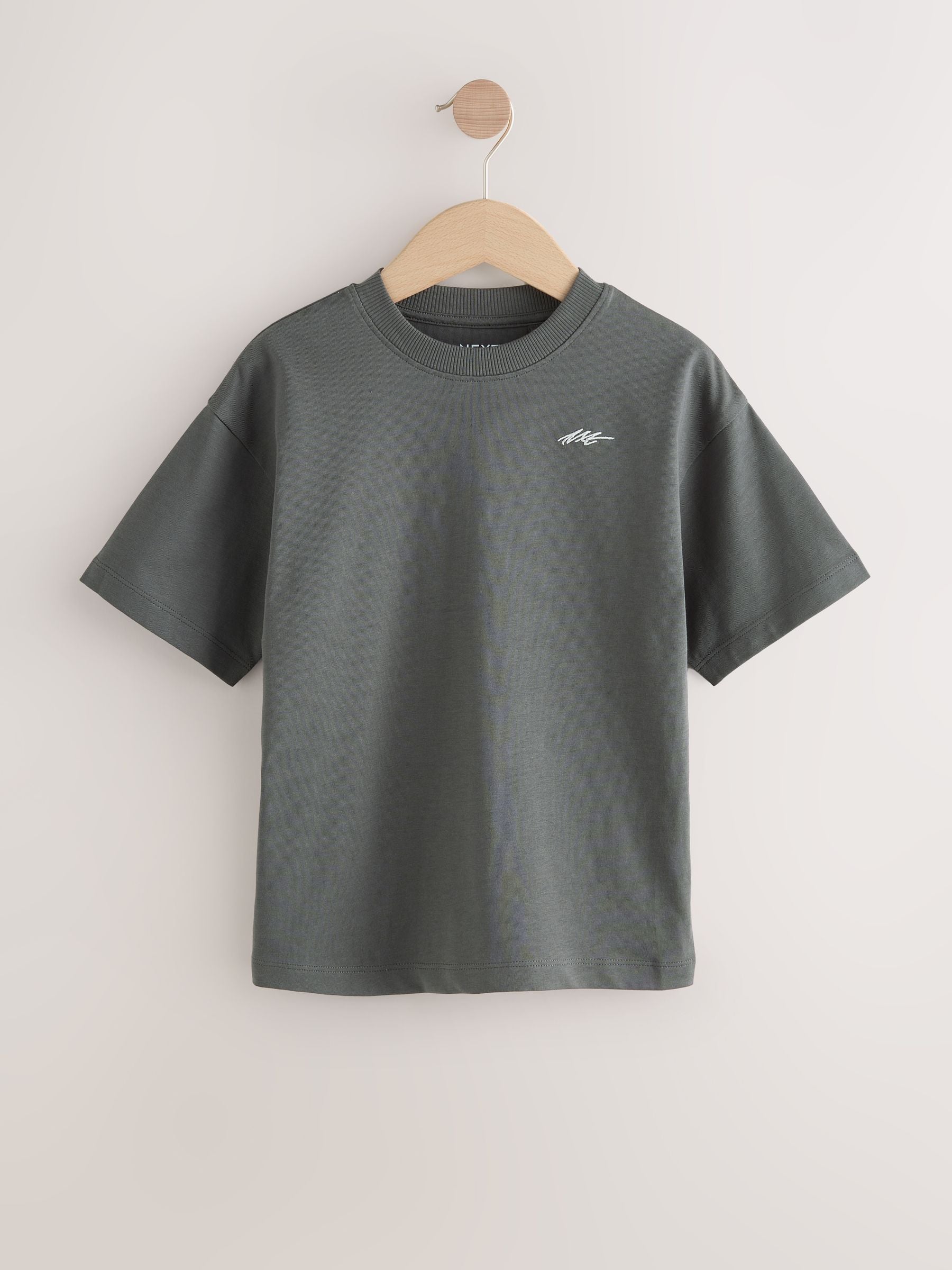 Dsiney Kidz - Navy/Grey/Berry Short Sleeve Logo Chest Graphic T-Shirts 4 Pack (3-16yrs) image 6