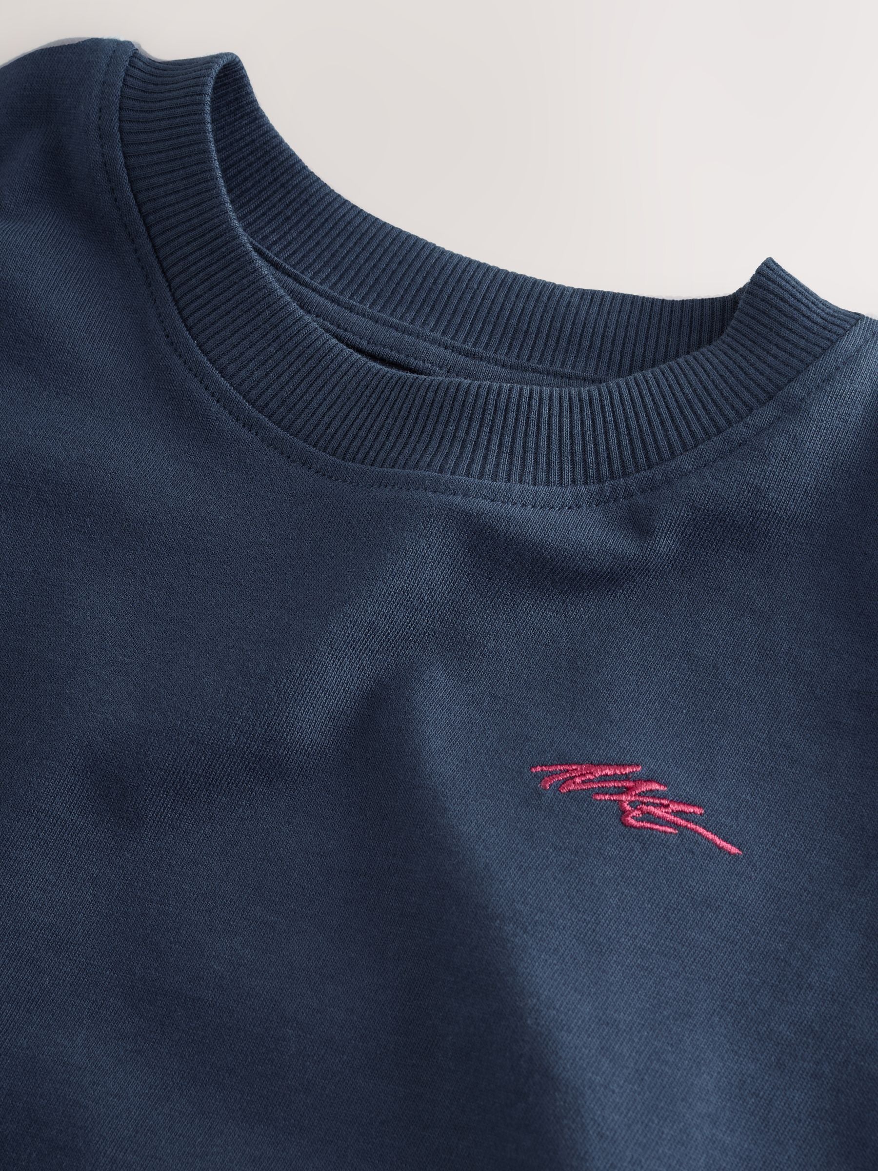 Dsiney Kidz - Navy/Grey/Berry Short Sleeve Logo Chest Graphic T-Shirts 4 Pack (3-16yrs) image 9
